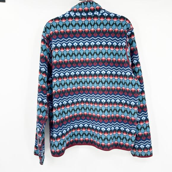 Bonobos Mens Fall Preppy Work Reversible Polar Fleece 1/4 Snap Sweater Size L - Picture 7 of 7